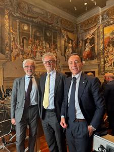 Da sinistra Luigi Grassi, Angelo Montanari, Massimo Robiony