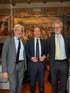Da sinistra Luigi Grassi, Massimo Robiony, Angelo Montanari