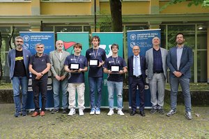Da sinistra Manuel Cacitti, Alberto Marcone, Paolo Canzian, Marco Catanzaro, Daniel Fragrante, Antonio Coluccia, Roberto Pinton, Marino Miculan, Giulio Planu