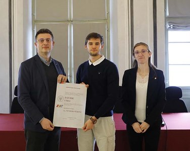 Da sinistra Marco Sortino, Davide Urli, Sara Colussi