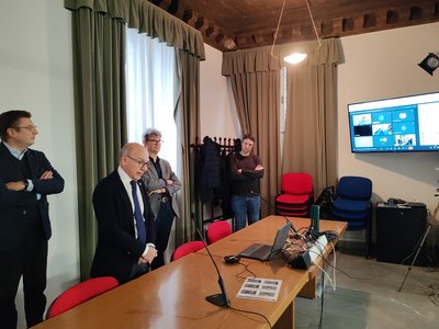 Da sinistra Marco Sortino, Roberto Pinton, Alessandro Gasparetto, Alex Lanzutti