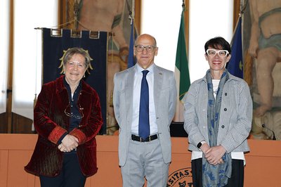 Da sinistra Maria Faleschini, Roberto Pinton, Linda Borean