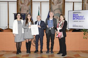 Da sinistra Marina Brollo, Giulia Sassara, Roberto Pinton, Vito Di Piazza, Cristiana Compagno