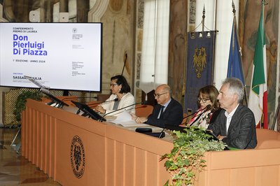Da sinistra Marina Brollo, Roberto Pinton, Cristiana Compagno, Vito Di Piazza