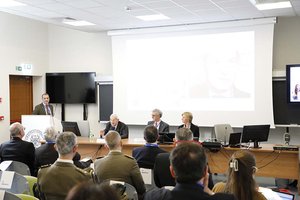 Da sinistra Massimo Capulli, Luciano Violante, Angelo Montanari, Roberta Pinotti