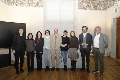 Da sinistra Roberta Colavitto, Natalia Rombi, Tamara Feresin, Annarita De Nardo, Luca Caburlotto, Linda Borean, Tiziana Paolini, Andrea Sandra, Federico Pirone,