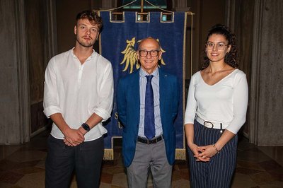 Da sinistra Tommaso Dorbolò, Roberto Pinton, Petra Monaco