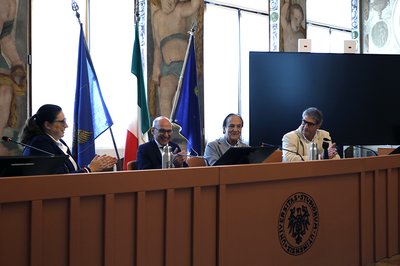 Da sinistra Valentina Lualdi, Roberto Pinton, Gianfranco Romanelli, Andrea Cafarelli