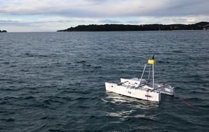 Drone marino in navigazione presso Rovigno