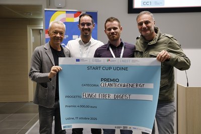 Fungi Fiber Digest, premio categoria Cleantech & Energy