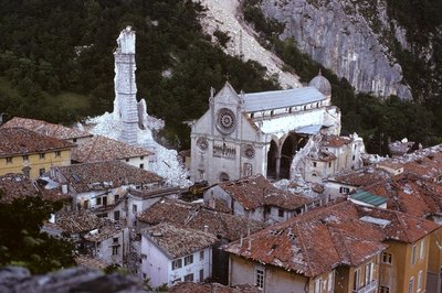 Gemona del Friuli, il Duomo dal Castello (Foto Graziano Soravito)