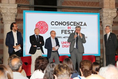 Relatori ai saluti da sinistra Giraldi Montessoro Pinton De Toni Petiziol