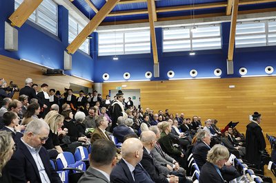 Il corteo accademico tra il pubblico