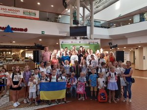 Il gruppo dei bambini ucraini