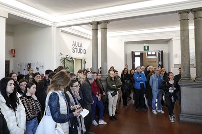 Il pubblico all'inaugurazione