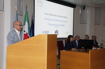 Il rettore Pinton alla presentazione del progetto Mira