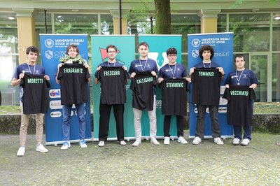 Il team dell'Università di Udine che partiperà alla finale nazionale della Cyberchallenge