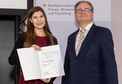 Juliana Perschy e il laudatore, Heribert Wulz