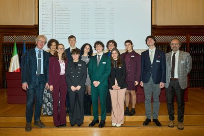 La delegazione della Scuola superiore 'di Toppo Wassermann'