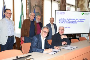 La firma per l'accordo tra Uniud e Cers San Domenico