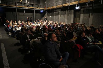 La platea del Teatro San Giorgio per l'evento finale
