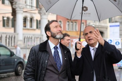 L'ambasciatore tedesco visita Udine insieme a Luigi Reitani