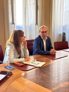 L'assessora Arcella e il professor Foresti