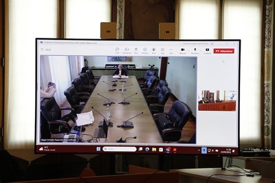 L'assessore regionale Barbara Zilli in collegamento da Trieste