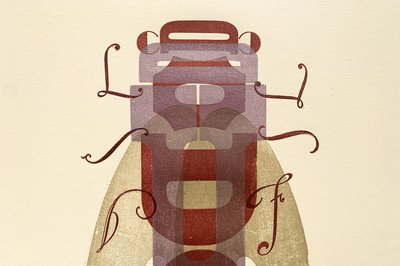 Una delle Letterbugs esposte (dalla collezione della Tipoteca Italiana)