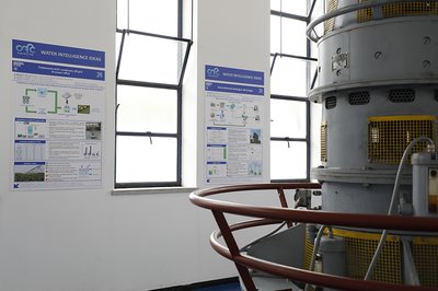 L'interno della centrale dove è ospitato anche il supercalcolatore