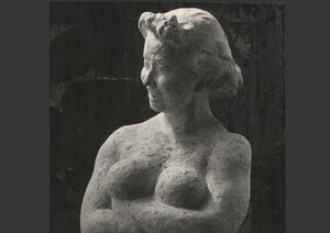 Nuda che ride, Marcello Mascherini (1944, particolare)