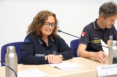 Monica Cairoli, Protezione civile
