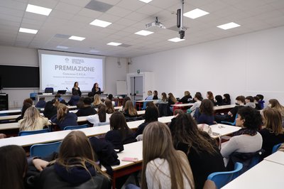 Studenti durante la premiazione