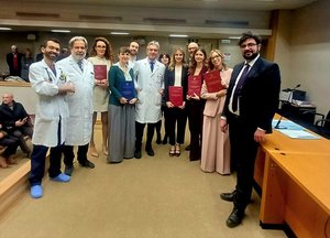 I sei nuovi specialisti in Oncologia con il professor Puglisi