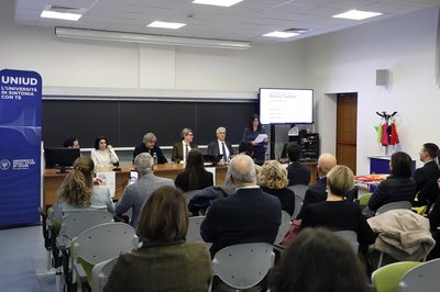 Un momento della cerimonia