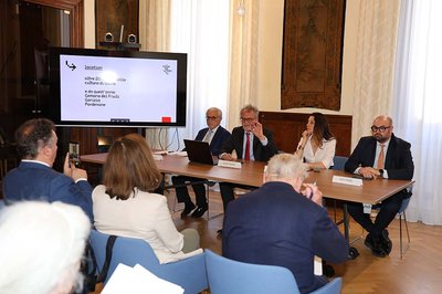 Una fase della presentazione