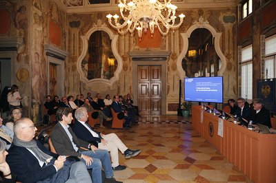 Una fase della presentazione