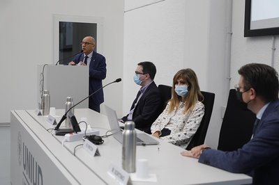 Da sinistra Roberto Pinton, Filippo Bianco, Monica Anese, Marco Sortino