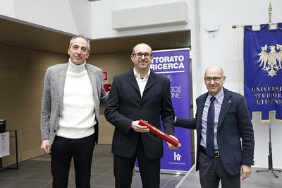 Da sinistra Stefano Bovolenta, Marcello Franchini e Roberto Pinton