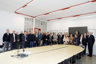 I partecipanti all'inaugurazione