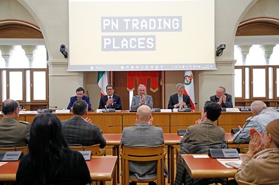 Una fase della presentazione