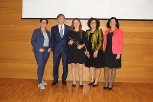 Da sinistra Anna Zilli, Edi Clementin, Roberta Tocchet, Anna Brusatin, Marina Brollo