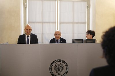 Da sinistra, Marco Sartor, Roberto Pinton, Linda Borean