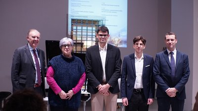 Da sinistra Marco Bruseschi, Serena Gibertini, Filippo Rigoli, Ruggero Poletto, Daniele Bianchi