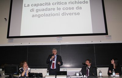 Da sinistra Laura Rizzi, Alberto De Toni, Nicola Manfren, Michela Mason