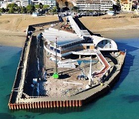 Il cantiere della Terrazza a Mare di Lignano Sabbiadoro