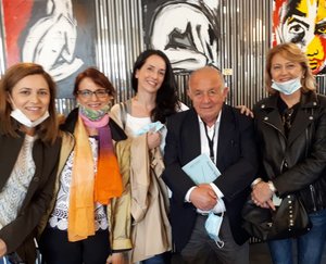 Il gruppo di lavoro, da destra verso sinistra Mara Salviato, Nicola Gasbarro, Manuela Filipuzzi, Lucia Cantelmi, Silvia Biondi