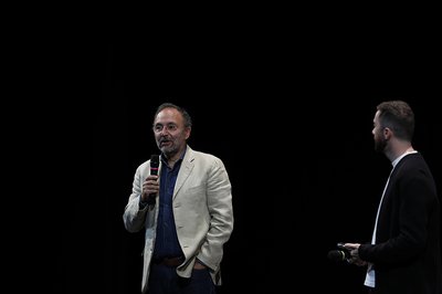 il direttore della Supe Policriti all'inaugurazione di Collega-menti