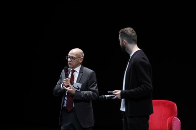 il rettore Pinton all'inaugurazione di Collega-menti