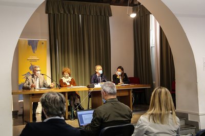 La presentazione del convegno internazionale nella sala Florio di palazzo Florio, sede dell'Università di Udine